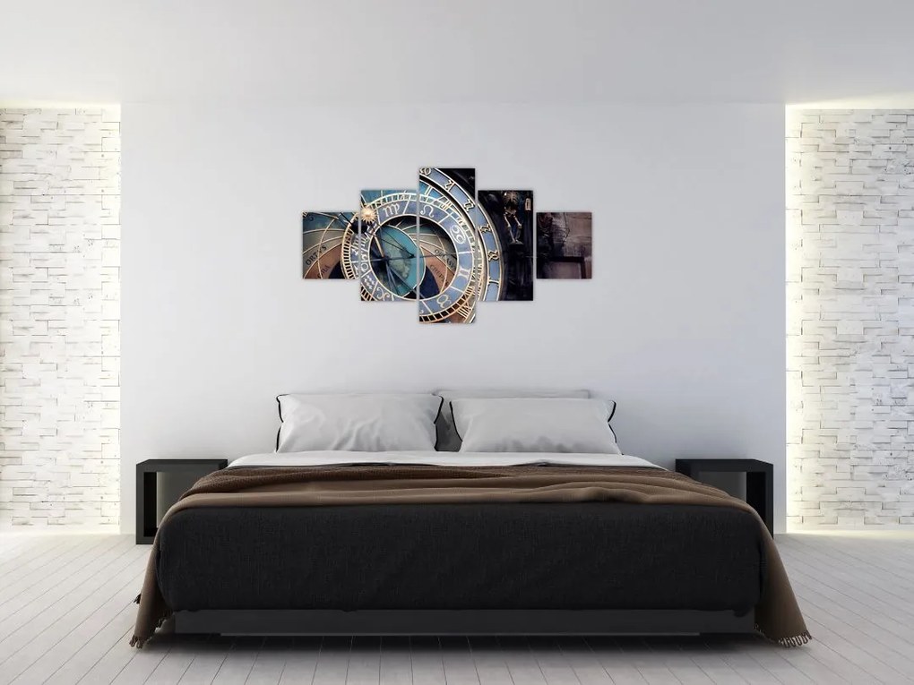 Obraz - Praski zegar astronomiczny, Praga (125x70 cm)