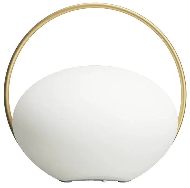 Biała lampa stołowa LED ze ściemniaczem (wysokość 19 cm) Orbit – UMAGE