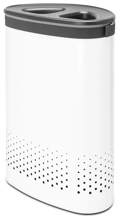 Biały metalowy kosz na pranie 55 l Selector – Brabantia