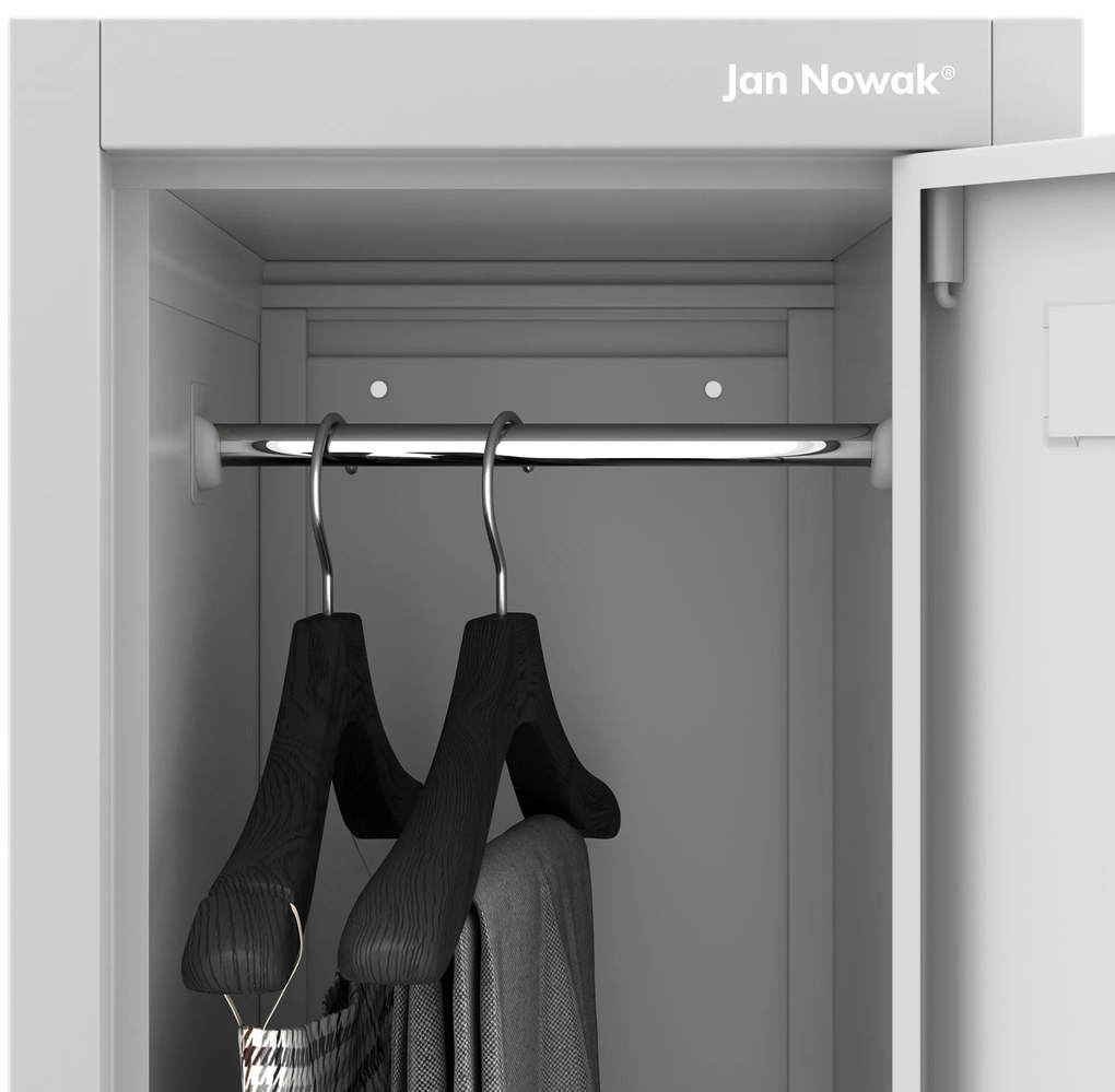 Szafka BHP ubraniowa pracownicza: szara BARTEK 1 Plus