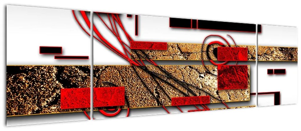 Obraz abstrakcji (170x50 cm)