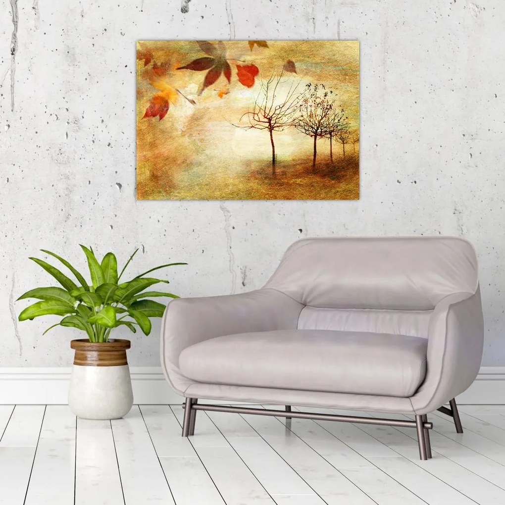 Obraz na szkle - Jesienny nastrój (70x50 cm)