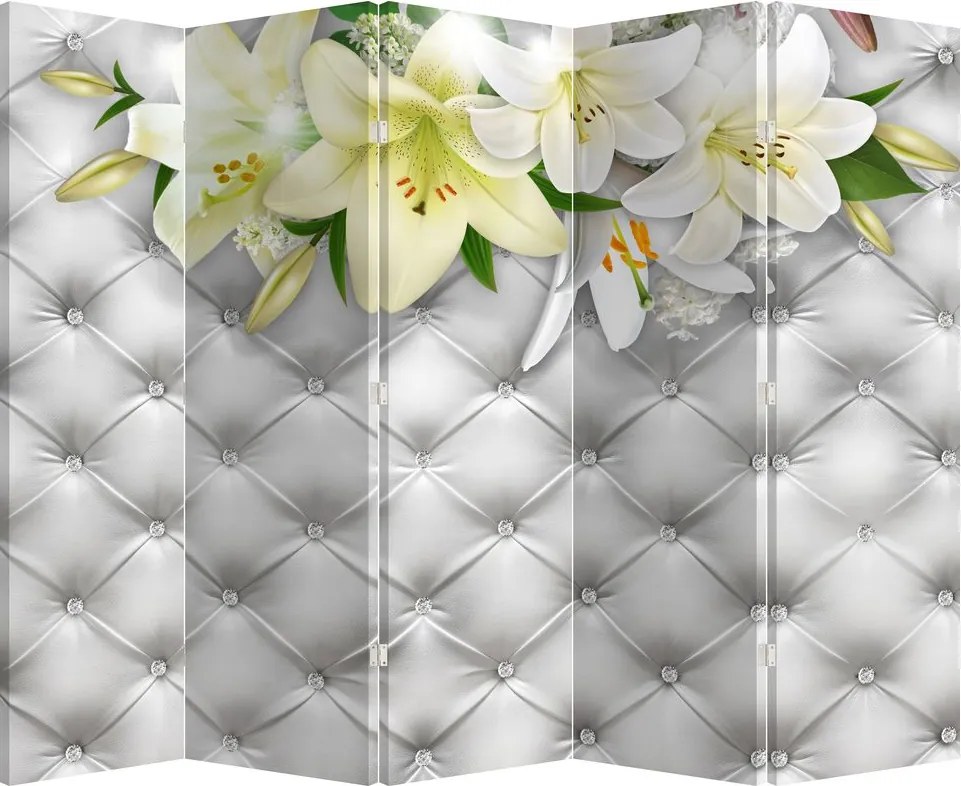 Parawan - Kwiaty lilii (210x170 cm)