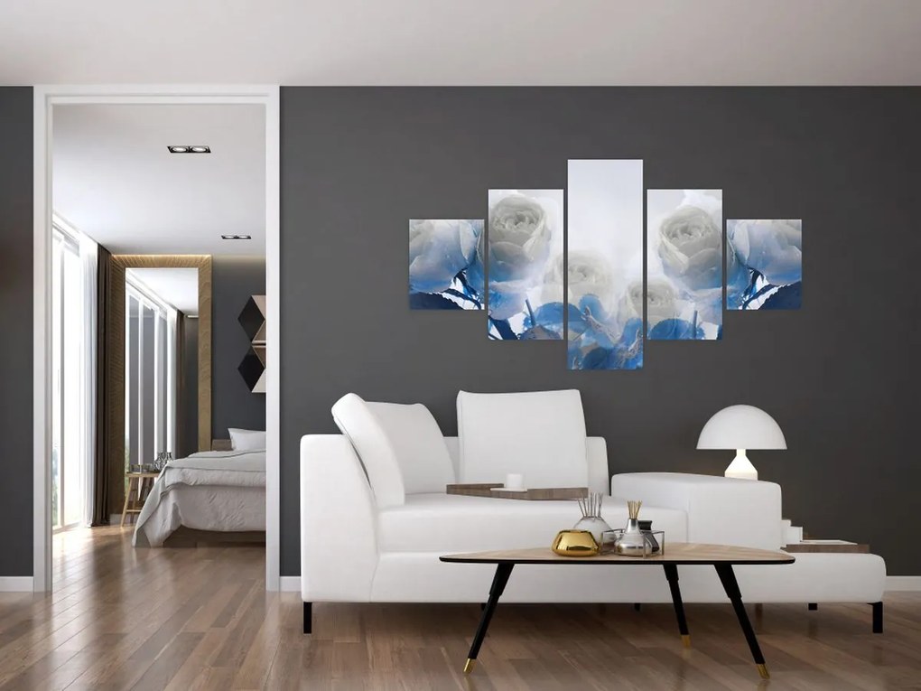Obraz - Białe róże (125x70 cm)