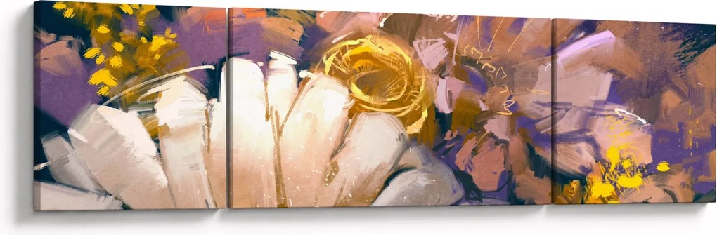 Obraz kwiatów (170x50 cm)