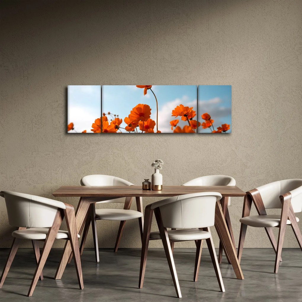 Obraz - Łąkowe kwiaty (170x50 cm)