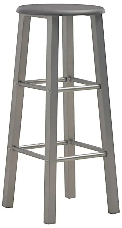 Antracytowy zestaw dwóch stołków barowych loft L8-W55