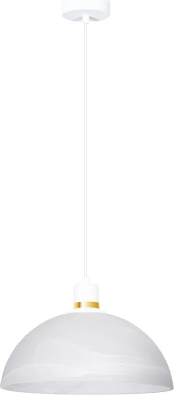 Biała wisząca lampa sufitowa - D2-C57