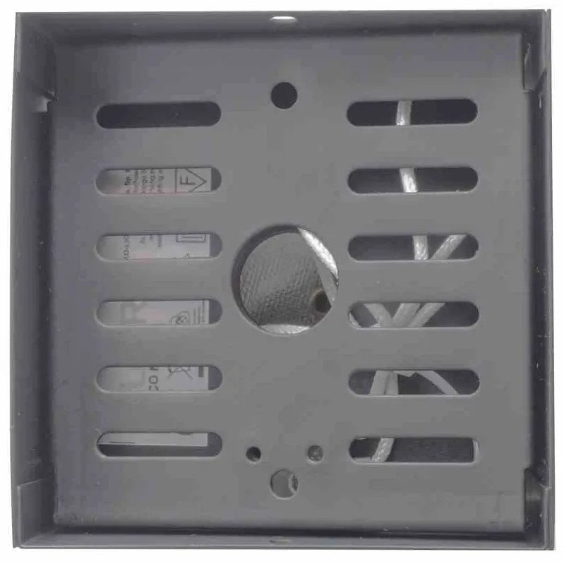 LAMPA SUFITOWA BLOCCO SZARY 1x7W GU10 LED