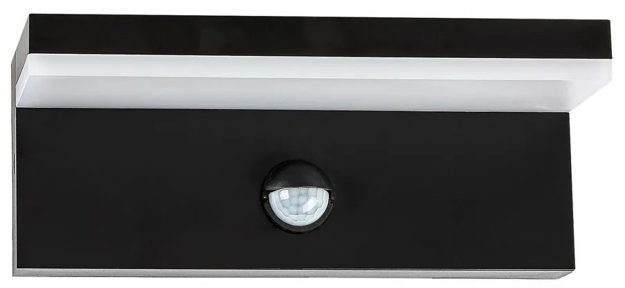 Rabalux 77115 zewnętrzna lampa ścienna LEDZaragoza, z czujnikiem, 9 W, IP54, czarna