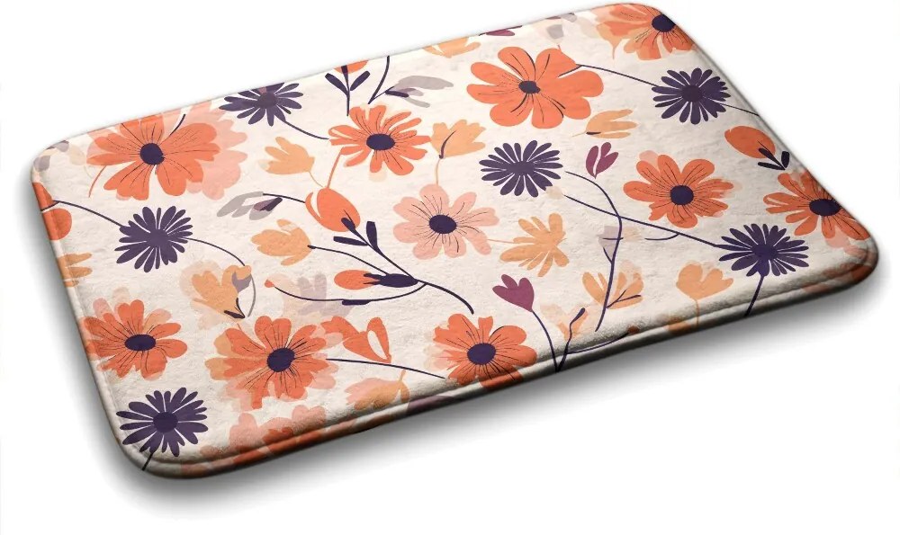 Dywanik pod prysznic Dywanik pod prysznic Kwiatowy wzór