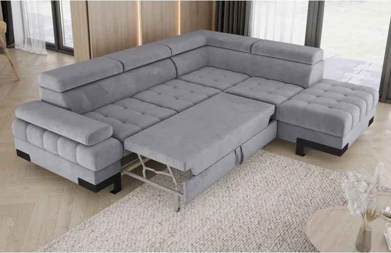 Narożnik SELVA L z funkcją spania i pojemnikiem WERSAL