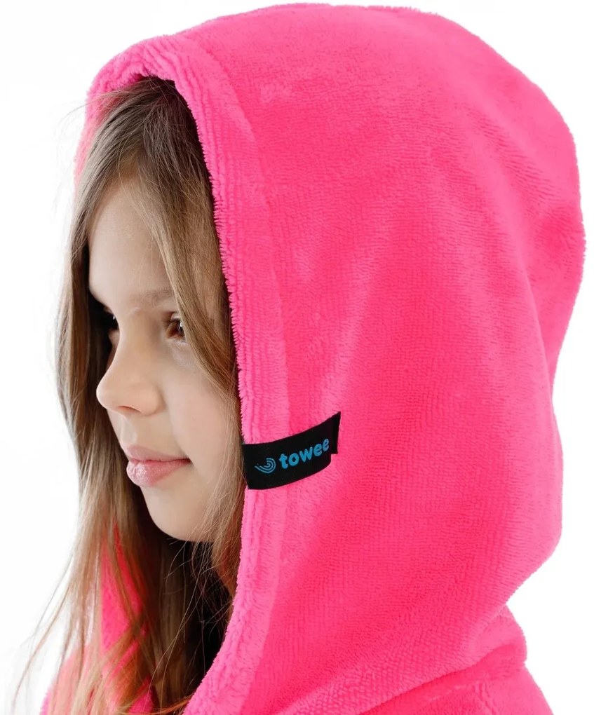 Towee Surf ponczo MONO Bubblegum pink, 60 x 90 cm
