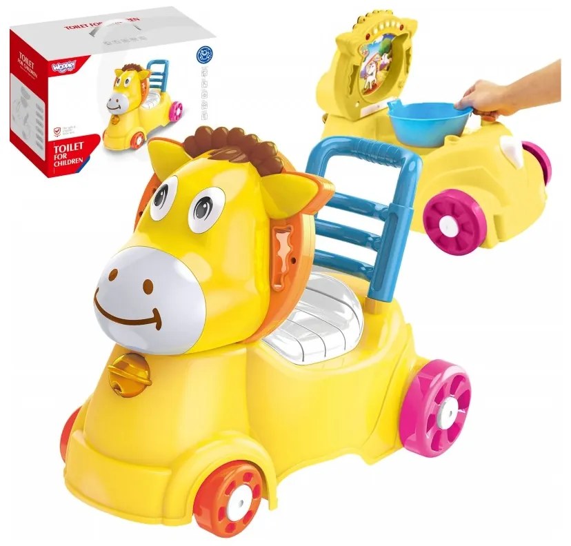 Woopie baby chodzik jeździk nocnik 3w1 osiołek