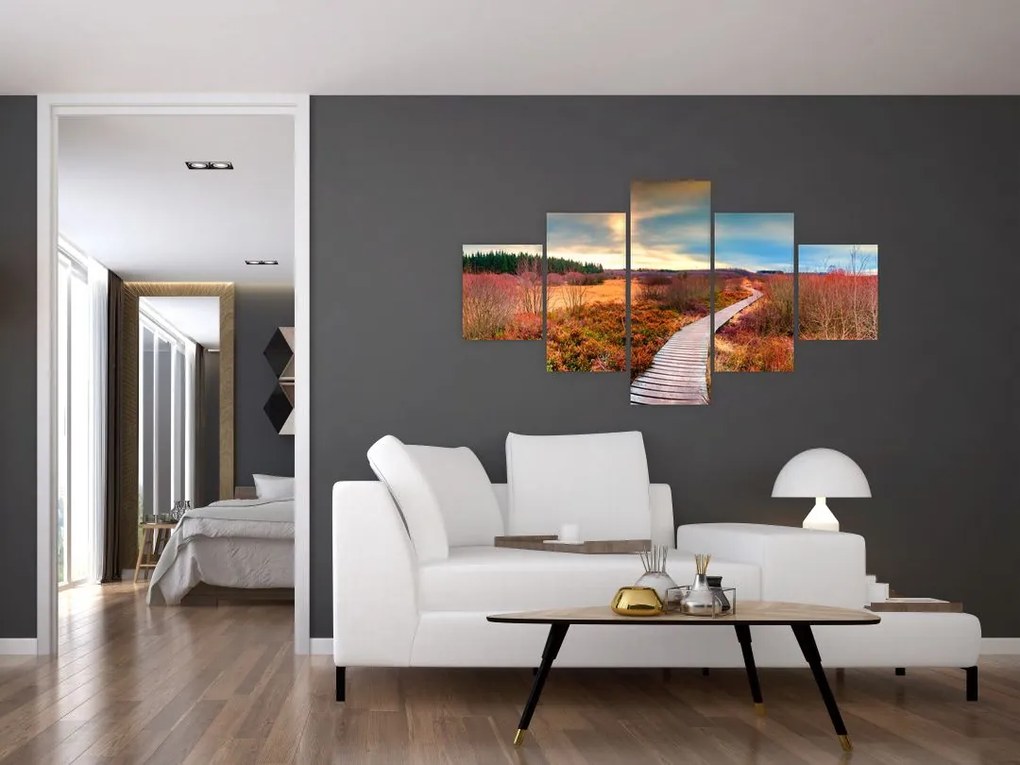 Obraz - Jesienna podróż krainą (125x70 cm)