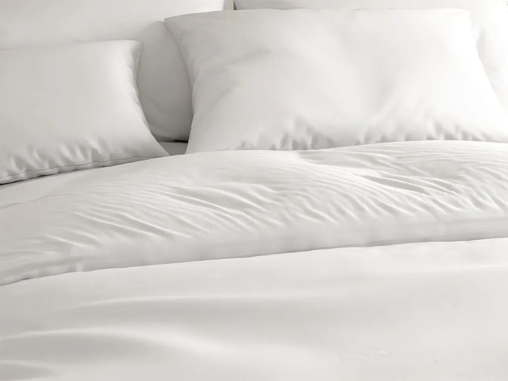 PrzytulneMieszkanie.pl PrzytulneMieszkanie.pl Bawełniana pościel DENYX biała Rozmiar pościeli: 70 x 90 cm | 140 x 220 cm