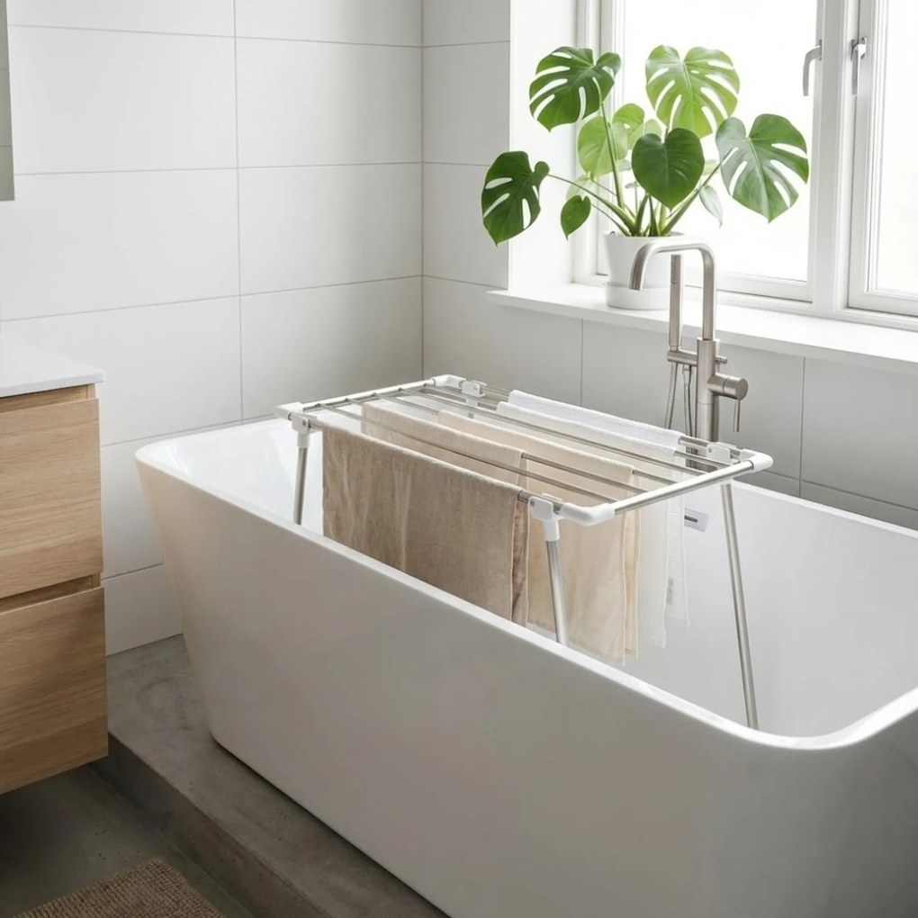 Suszarka na pranie do wanny, wąska 40 cm, FALLA