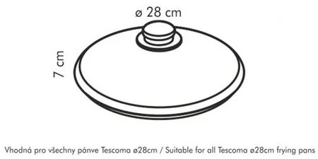 Tescoma Szklana pokrywka UNICOVER śr. 28 cm