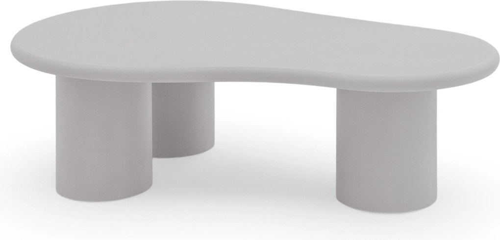 Stolik kawowy Gisela 130 cm do salonu - jasny szary