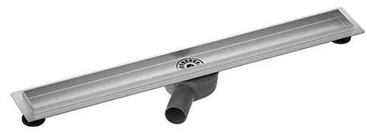 Odpływ prysznicowy 84x8,1 cm srebrny/szary