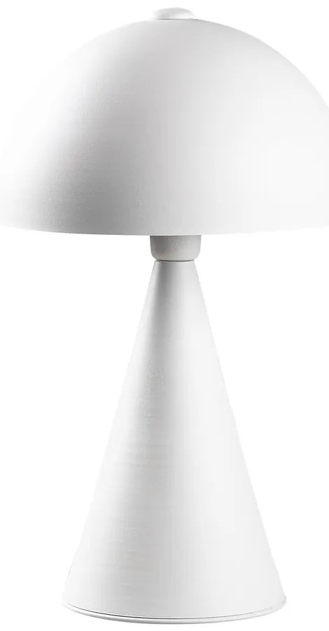 Biała lampa stołowa z metalowym kloszem (wysokość 52 cm) Dodo – Opviq lights