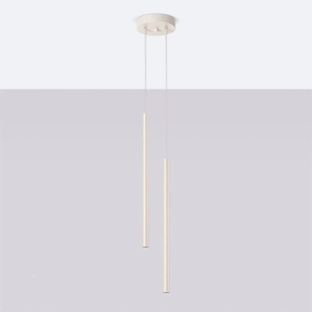 Lampa wisząca PASTELO 2 beżowa SOLLUX LIGHTING