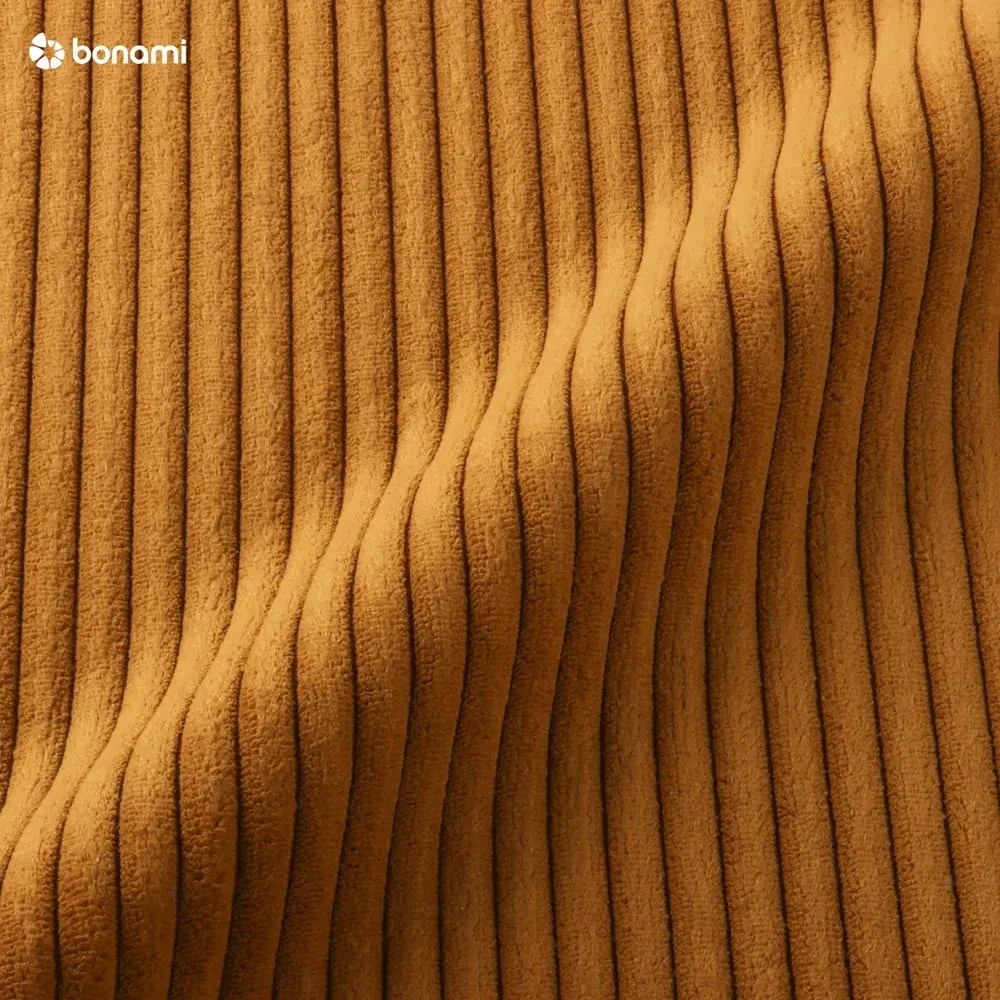 Musztardowa sztruksowa sofa 280 cm Voltaire – Bobochic Paris