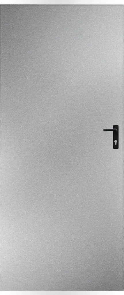 Drzwi blaszane 80, lewa, ocynkowana