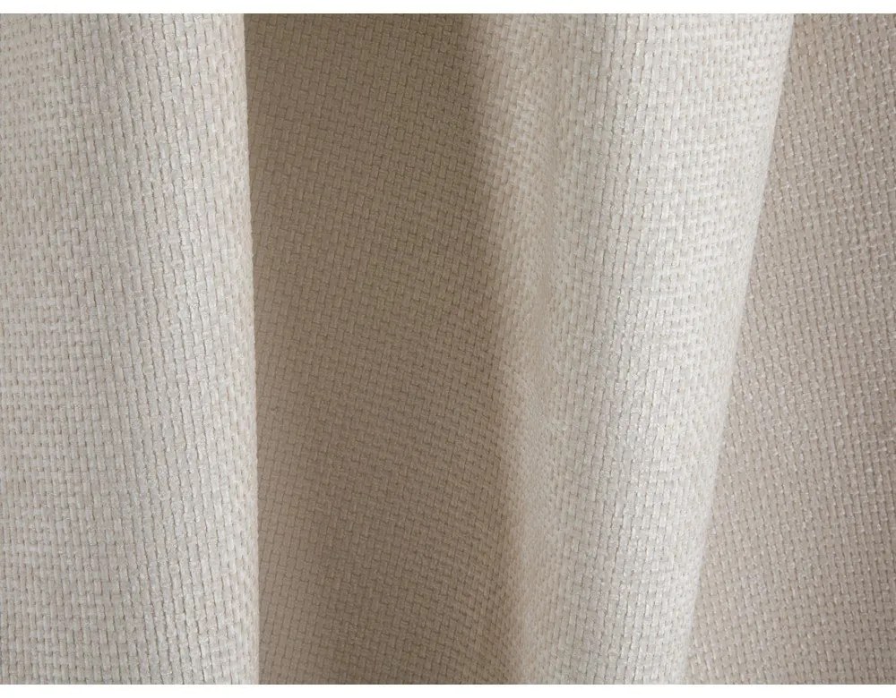 Kremowy narożnik z tkaniny szenilowej (lewostronny/w kształcie litery U) Treno – Cosmopolitan Design