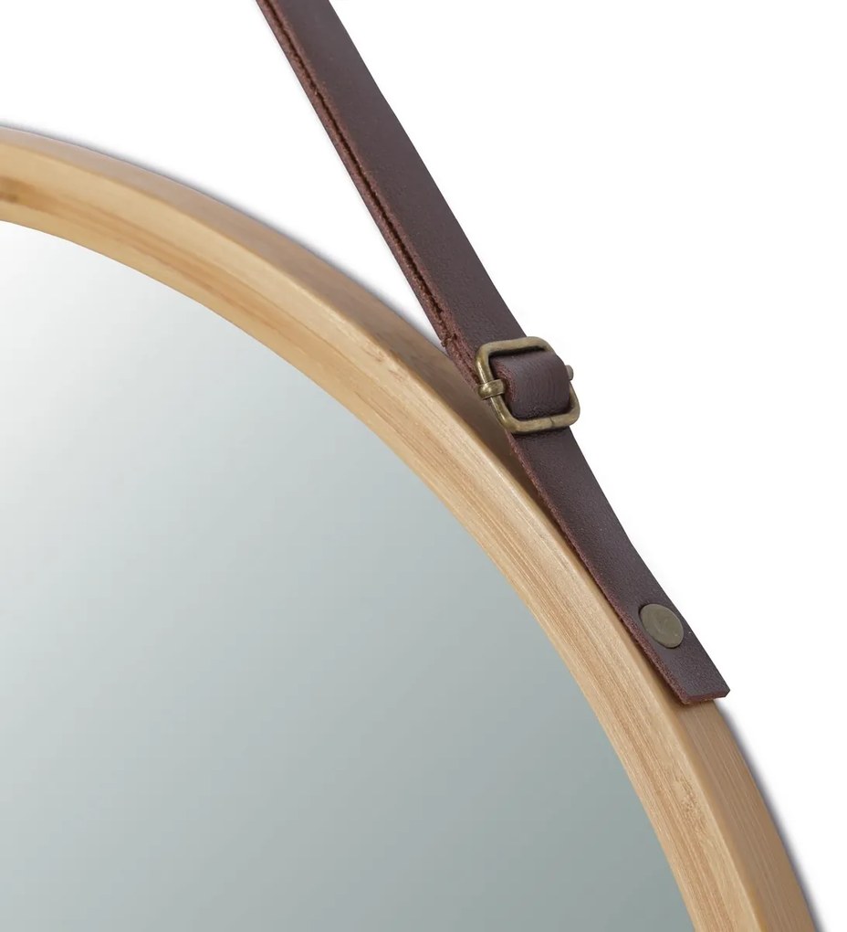 Lustro ścienne B053 NAT, bambus