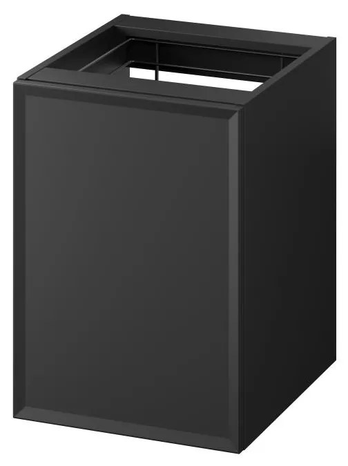 Cersanit S1022-012 - Wisząca szafka łazienkowa z koszem na pranie MILLE 40x45 cm czarna