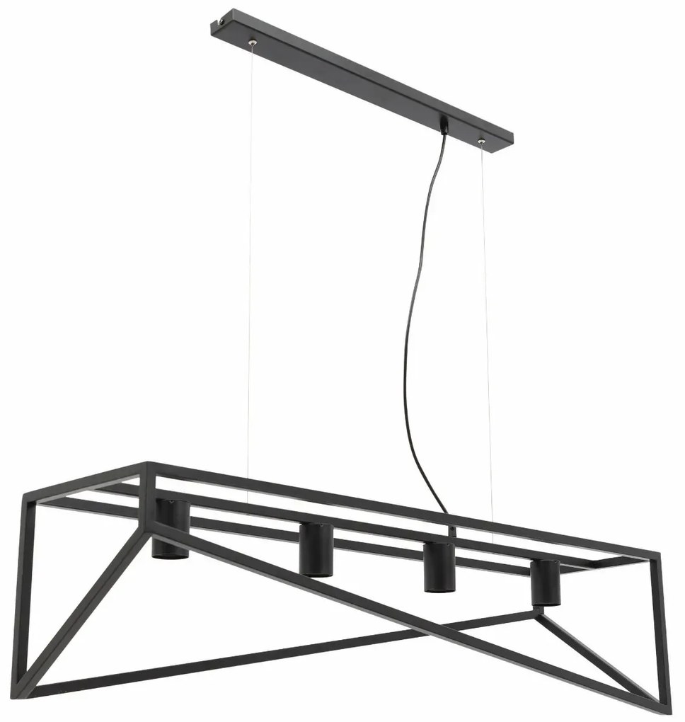 Lampa wisząca ELUVIES czarna ELTAP