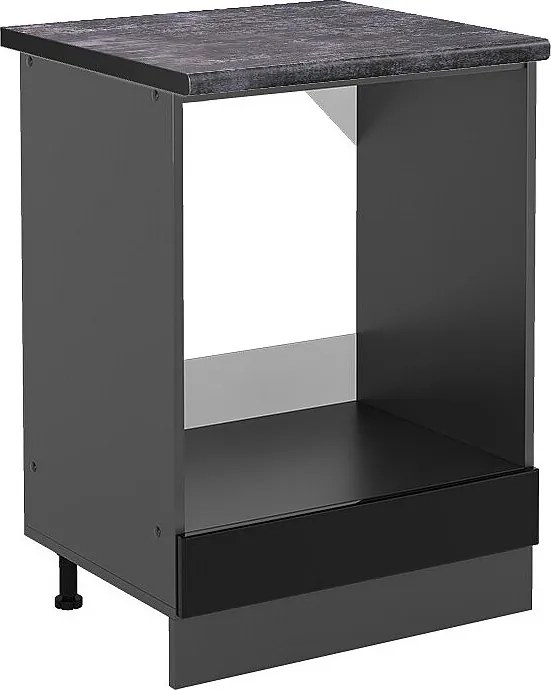 Szafka kuchenna czarny wysoki połysk 60x60x81.6 r-line