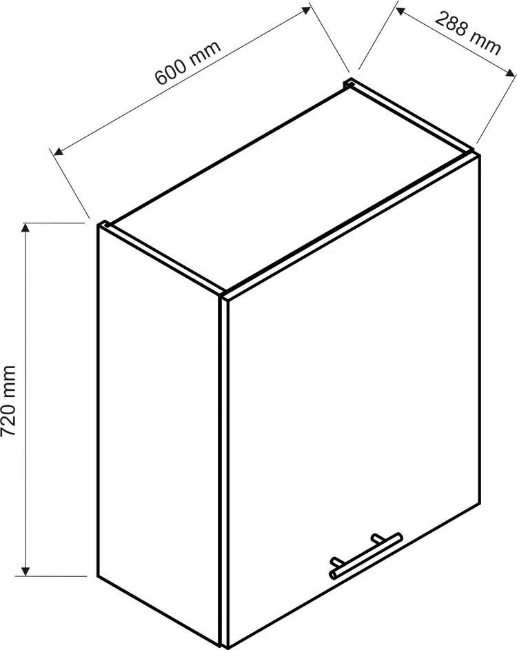 Wisząca szafka z suszarką 60 cm - Farvi 33X