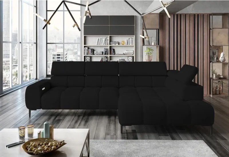 Narożnik PLAZA L Prawostronny w tkaninie Solar 99 WERSAL