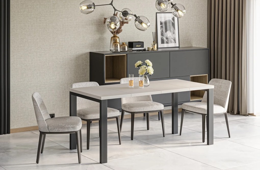 Stół Garant 170 z blatem 80x80 rozkładany do 170 cm kaszmir