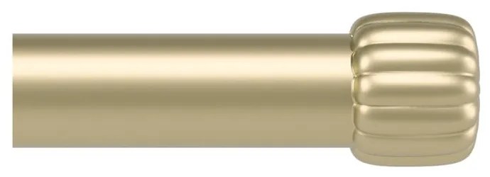 Stalowy regulowany karnisz w kolorze matowego złota 168 - 305 cm Cleo – Umbra