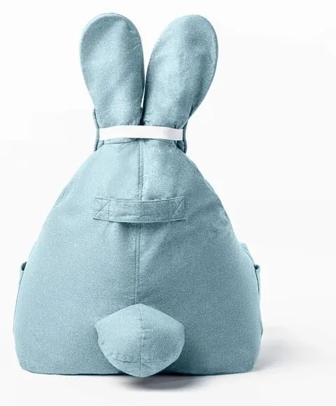 Niebieski worek do siedzenia dla dzieci The Brooklyn Kids Funny Bunny