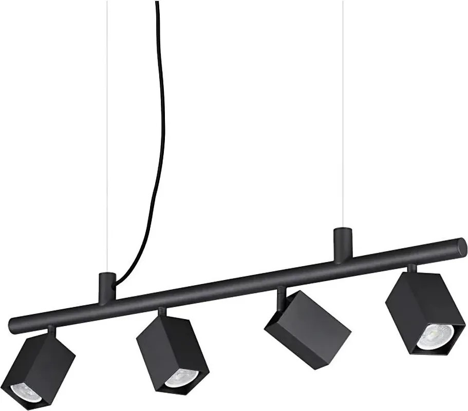 Ideal Lux - Żyrandol LED na lince DYNAMITE 4xGU10/7W/230V CRI 90 czarny