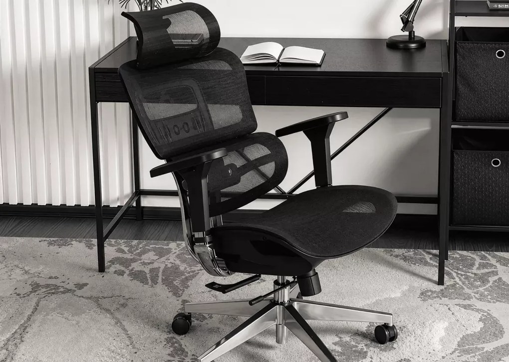 Fotel obrotowy Wenera – ergonomiczny fotel biurowy z regulowanym zagłówkiem