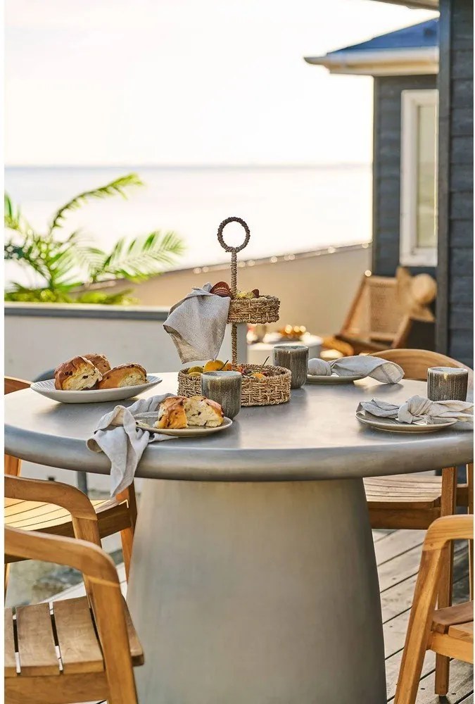 Szarobeżowe kamionkowe talerze zestaw 4 szt. ø 21 cm Viola – House Nordic