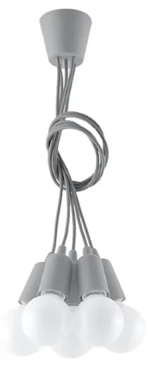 Szara lampa wisząca ø 25 cm Rene – Nice Lamps