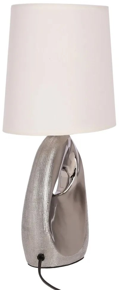 Lampa stołowa z tekstylnym kloszem (wysokość 43 cm) Hierro – Candellux Lighting