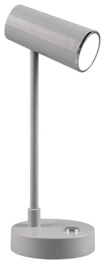 Jasnoszara lampa stołowa LED ze ściemniaczem (wys. 28 cm) Lenny – Reality