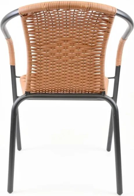 Zestaw krzeseł ogrodowych, szary/naturalny, 2szt