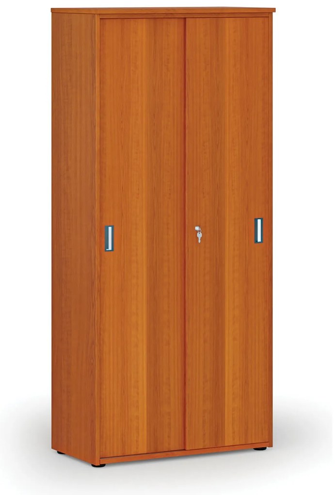 Szafa z drzwiami przesuwnymi PRIMO WOOD, 800 x 420 x 1781 mm, wiśnia