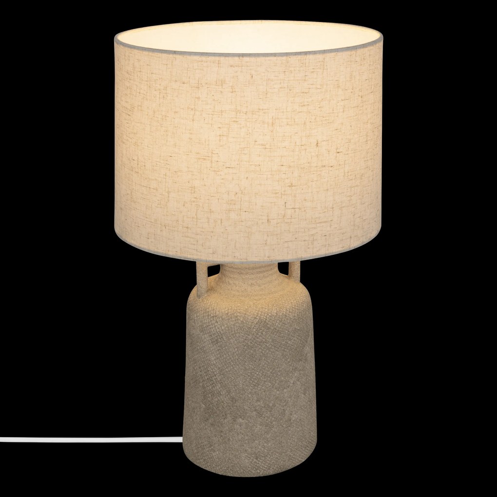 Lampa stołowa z kamionkową podstawą GIBUS, Ø 28 x 45,5 cm