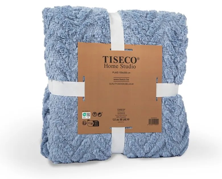 Niebieski koc z mikropluszu 150x200 cm Rena – Tiseco Home Studio