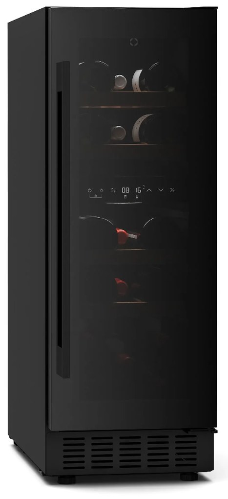 Klarstein Velaire 57cm 17 butelek Winiarka dwustrefowa Czarny