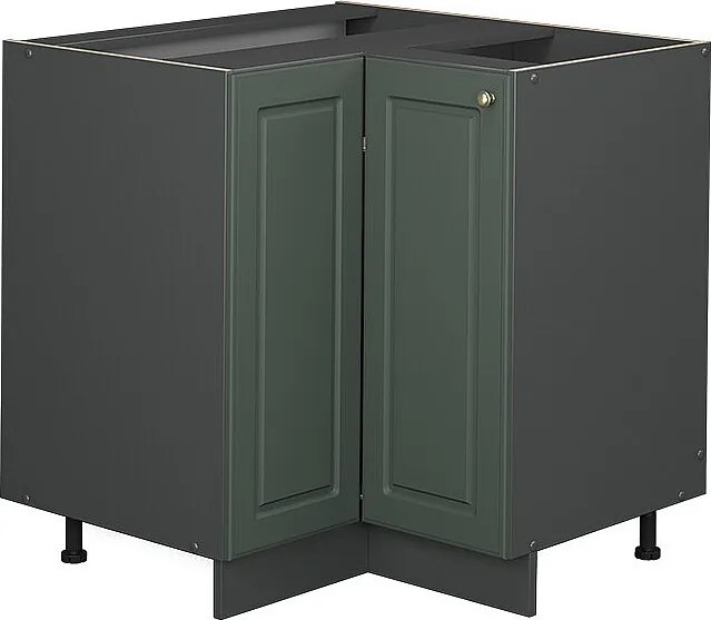 Szafka narożna green gold country 80.5x51.6x82 fame-line